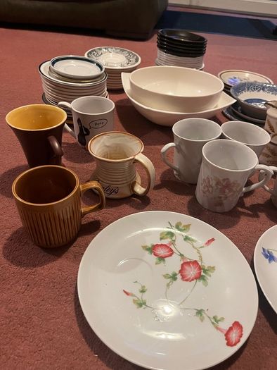 plates, bowls and mugs