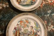 Chinese ironstone plates mid 1800s free postage