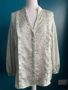 Paul Costelloe print blouse. Size 12