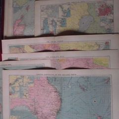 30 X Maps & Charts from Philip's Mercantile Marine Atlas of the World - Fourth Edition 1913