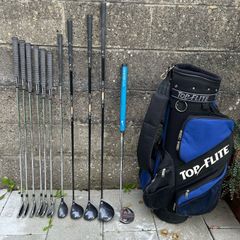 Full set of left handed golf clubs