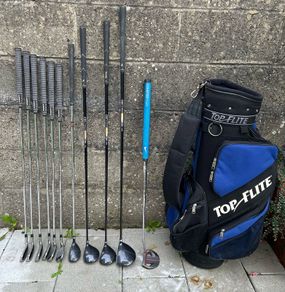 Full set of left handed golf clubs