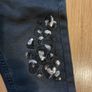 Girls beautiful skinny Denim trousers with sequins 6-7years Brand New Image 2