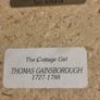 SMALL PRINT ON WOOD PLQUE OF Cottage Girl with a Dog and Pitcher - Gainsborough Image 6