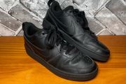 Nike Court Borough Boys Trainers UK4.5 EUR37.5 All Black