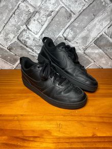 Nike Court Borough Boys Trainers UK4.5 EUR37.5 All Black