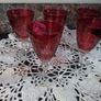 Five Cranberry Glasses Image 2