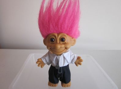 Vintage Russ Original Troll - Silver Toy  Boy (4 inch)