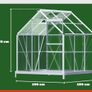 Aluminium Greenhouse Garden Green house Image 6