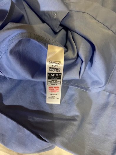 Men's shirt. Size L, EUR 104-109cm. Long sleeved. New
