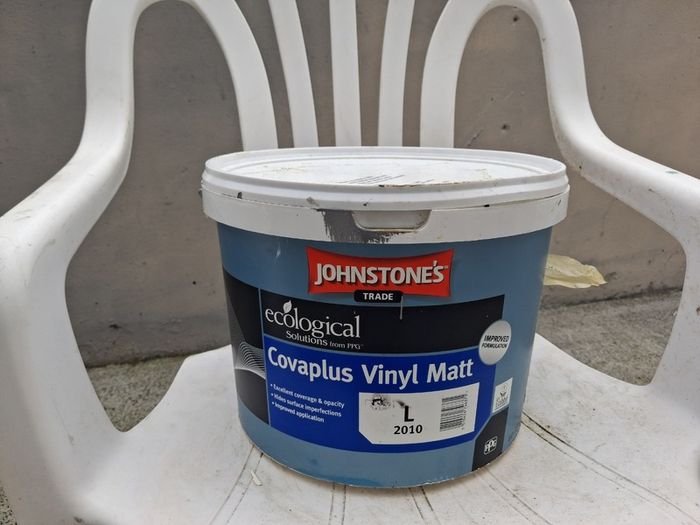 Paint, masonry paint , base bluish colour