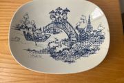 Bjorn Wiinblad Bowl "Salute", vintage rare oval bowl / display plate by Bjorn Wiinblad for Nymolle, vintage Danish design