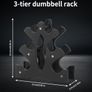 Dumbbell Rack Stand Dumbbells Not Included), Dumbbell Rack Storage PP Triangular Dumbbell Weight Stand Storage Accessories for Home Gym Exercise Image 3