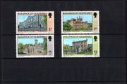 1976 Guernsey Christmas/ Buildings Commemorative Stamps Mint Never Hinged (MNH).