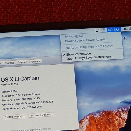 Macbook pro 13 - inch 500 GB intel i5 broken screen