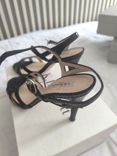 L. K. Bennett Black Strappy Shoes