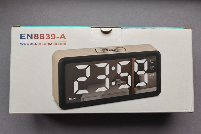 Digital alarm clock with LED display