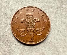 1971  2 New pence Very rare