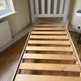 Grey and oak single bed Image 2