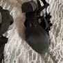 High heels black sandals Image 4