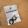 Spike Hoop Earring Stainless Steel Men Women Classic Earrings Steel Magnetic Non-piercing Ear Clips Black & White Image 7