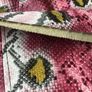 Savida Pink Animal Print Pleather A Line Knee Length Skirt /pockets L Uk  16 Including Post Image 10
