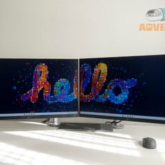 Dual 27 inch Monitor Setup (As New w/ Stands)