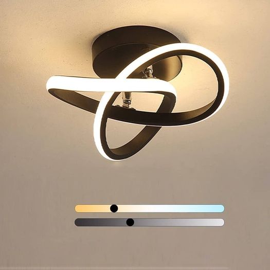 NEW | LED Ceiling Light Modern Curved Creative Design Ceiling Lights 22W
