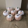 Set of 7 Halloween pumpkins Beige color Image 2