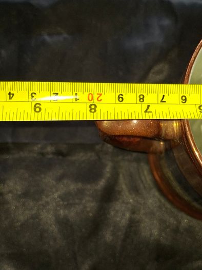 Very Large Antique Victorian Staffordshire Copper Lustreware 2 Handle Mug, 1830 to 1860 likely produced in England