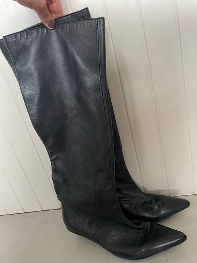knee high women's tall boot pointed toe COS size UK 6