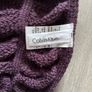 Calvin Klein Chunky Knit Textured Scarf Burgundy Designer Winter Unisex Image 3
