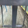 table high gloss 60cm x 60cm metal legs frame Image 2
