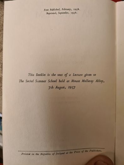 Patriotism By Rev William J Philpin. D. D Bishop Of Clonfirth..1958.