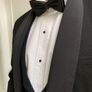 Vintage Black Tie Tuxedo with waistcoat, shirt and watch chain Image 4