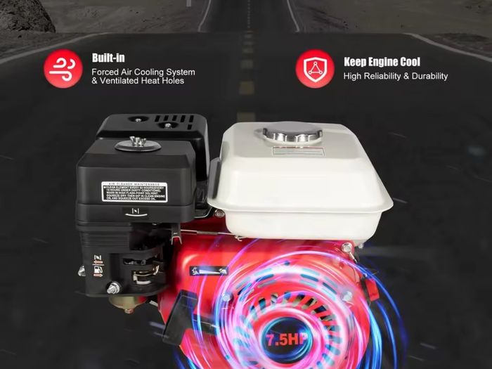 7.5HP 212cc Gasoline Engine, 4-Stroke 4KW