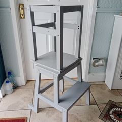 IKEA Hack Toddler Learning Tower / Kitchen Helper (Gray)