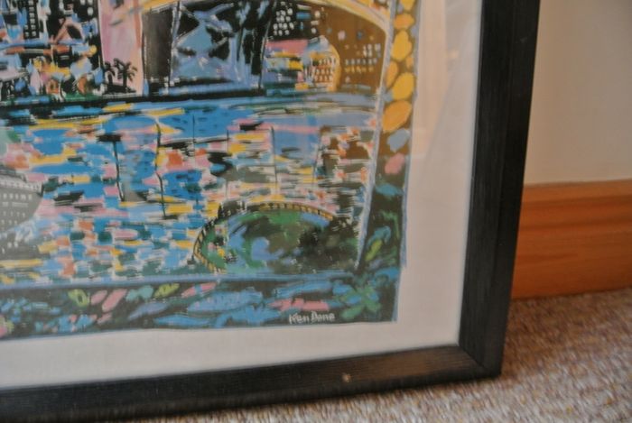 Ken Done - Sydney Night - Framed Ken Done Poster 1984