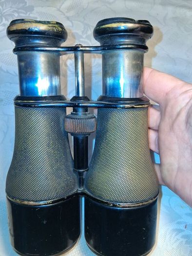 WW1 Era Binoculars In Original Case