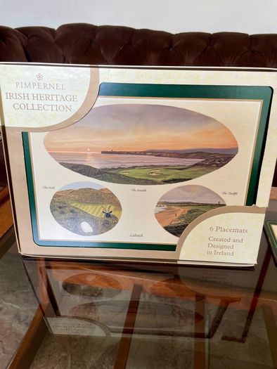 Six Vintage Irish Golfing Greats by Pimpernel Place Mats with Tips from Christy O Connor Senior
