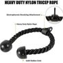 Quality Cable Attachments for Home Gym, LAT Pulldown Equipment, Weight Machine Accessories, Straight Pull Down Bar, V Bar, Tricep Rope Image 2