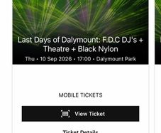 3x Last Days of Dalymount Thursday Tickets (Fontaines DJ Set)
