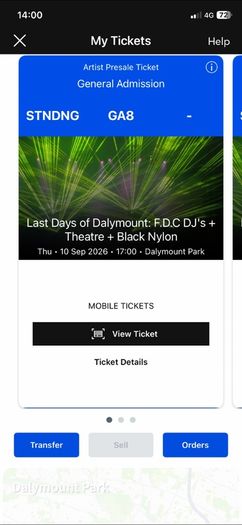 3x Last Days of Dalymount Thursday Tickets (Fontaines DJ Set)