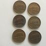 Coins - Eire Halfpennies X 6 . Image 2