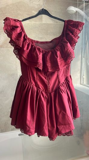 SHEIN Red Poofy Dress XL
