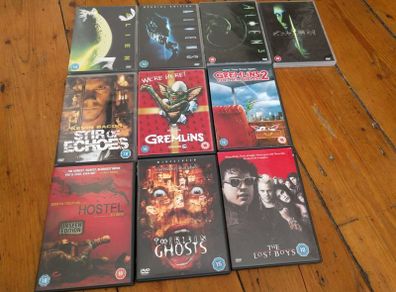 Horror DVD lot pack bundle Gremlins Alien Lost Boys Hostel