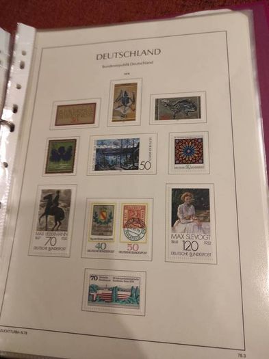 GERMANY 1975-82 album with stamps