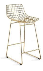 4 HK Living brass high stools