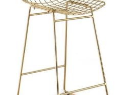 4 HK Living brass high stools