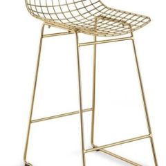4 HK Living brass high stools